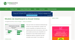 Desktop Screenshot of minhasplanilhas.com.br